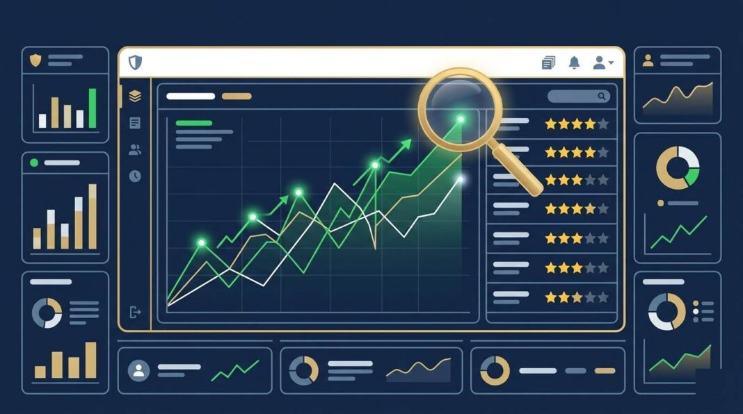 5starsstocks.com review — AI-powered stock analysis platform dashboard with five-star rating system