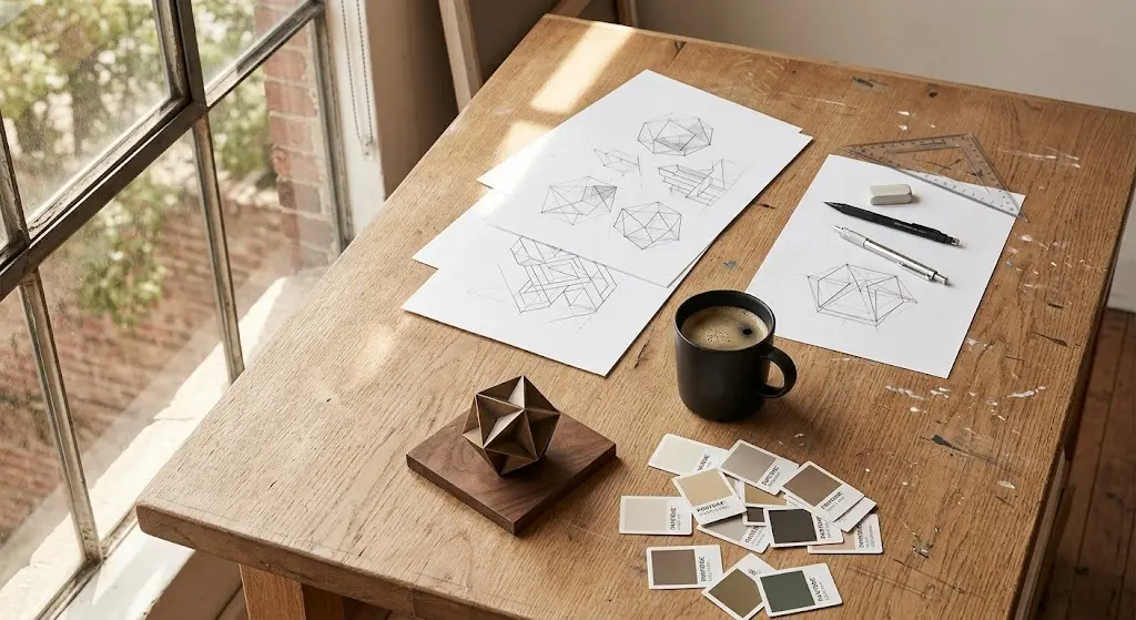 Creative art studio workspace representing Amba Isis Jackson's career path after Pratt Institute