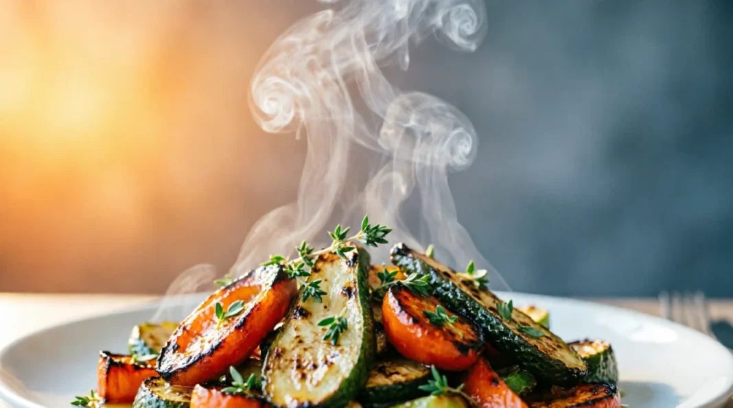A forkful of pasta lifting from a plate, with aroma waves and a fading flavor icon, illustrating sensory adaptation and why food loses flavor while eating.