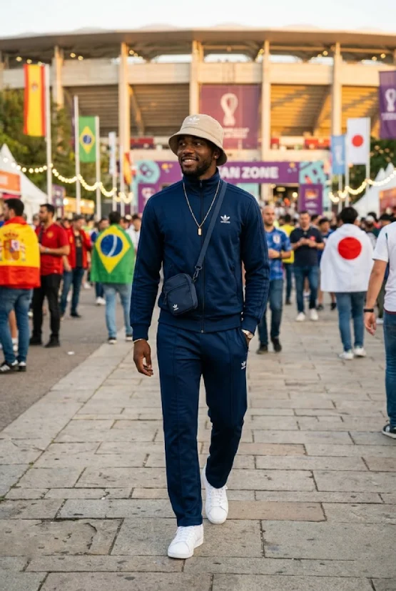 Tracksuit matching set, World Cup game day fan outfit 2026